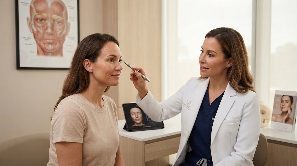 Consultation about Botox and hooded eyelids
