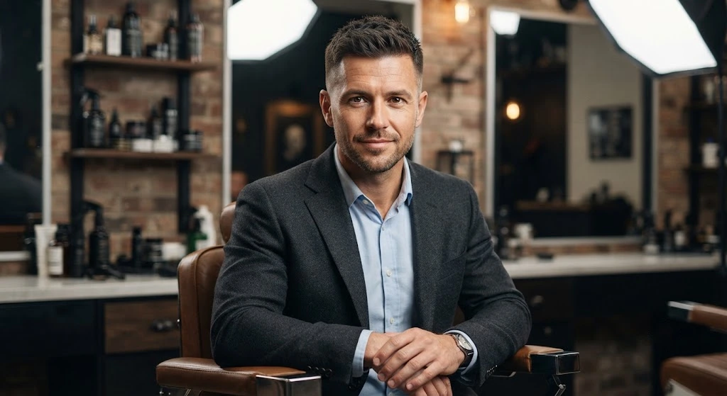 Crew cut hairstyle for men