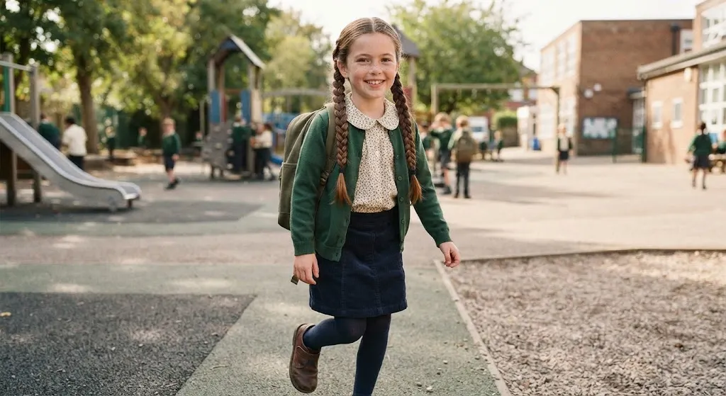 Double Dutch braids for an active school day