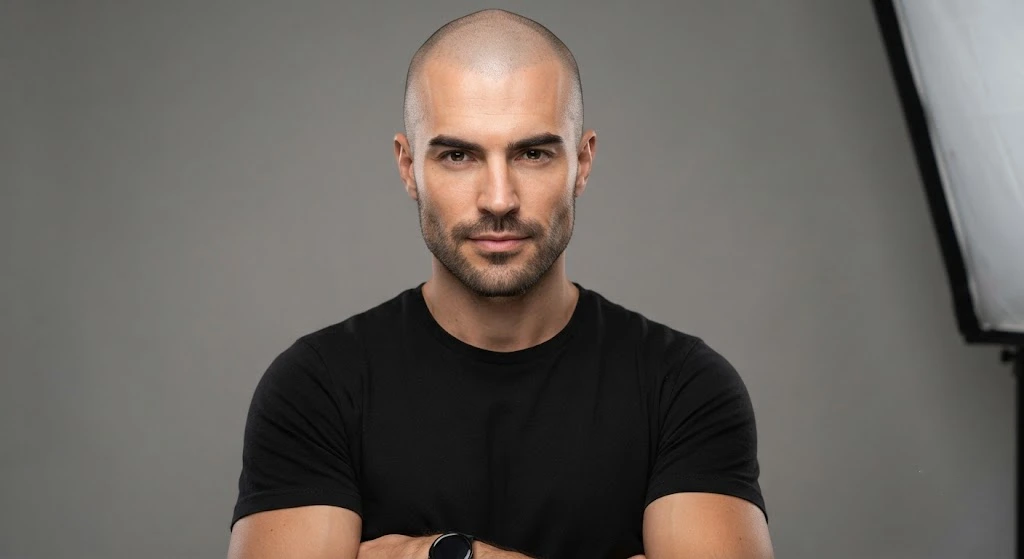 Induction cut military hairstyle for men