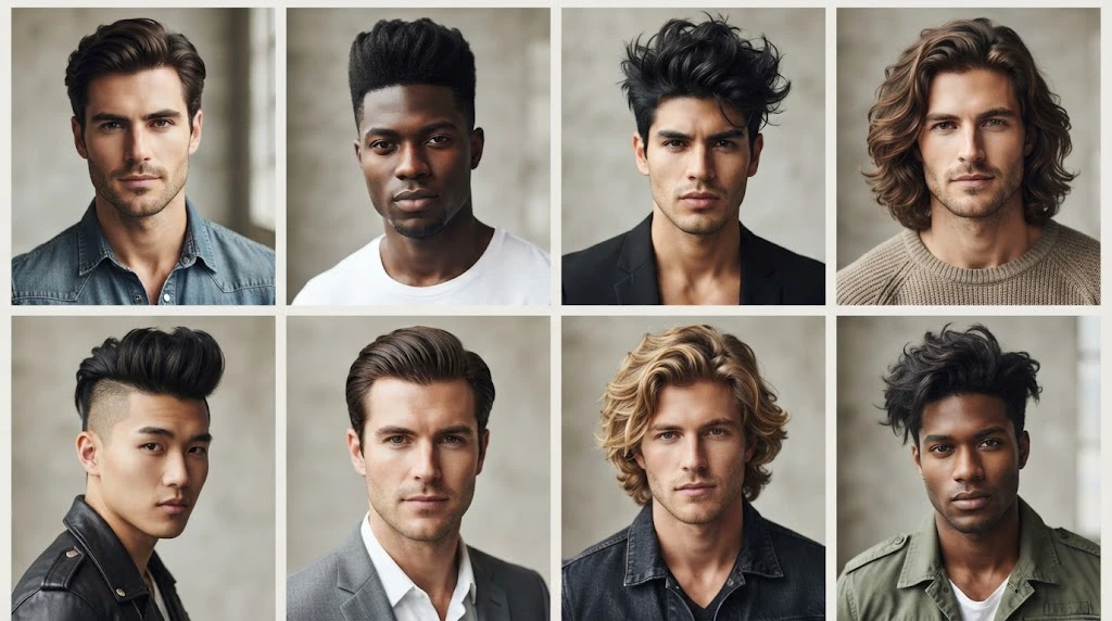Medium-length hairstyles for men with thick hair