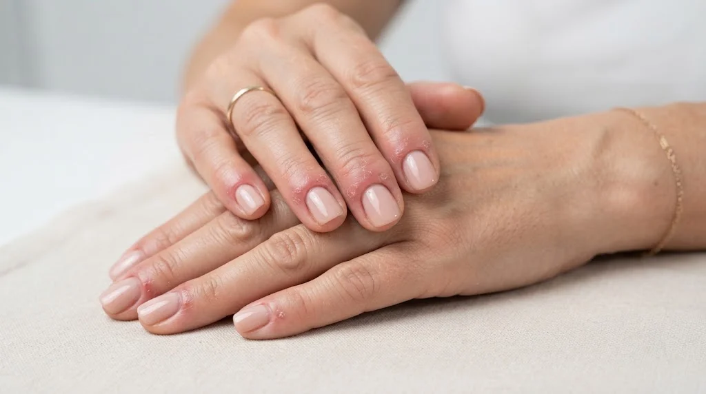 Common signs of gel polish allergy around the nails