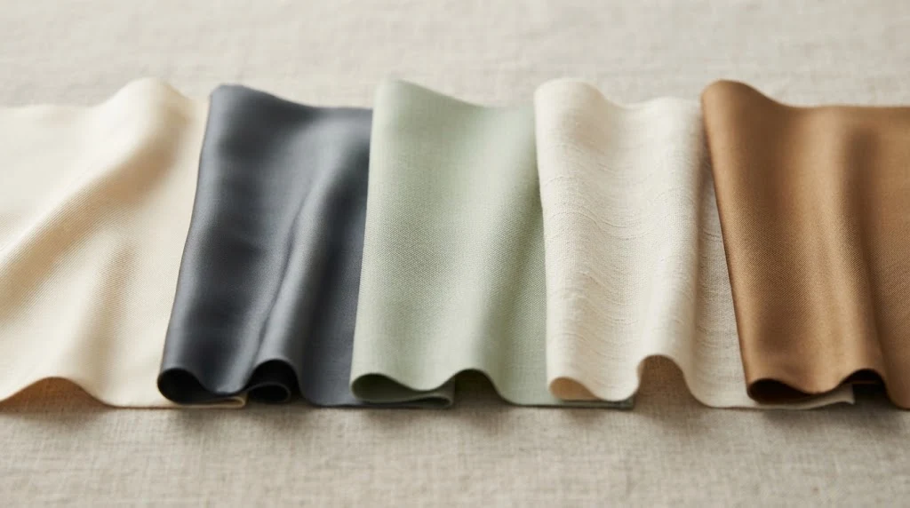 Different types of viscose fabric including modal, lyocell, bamboo viscose, and EcoVero