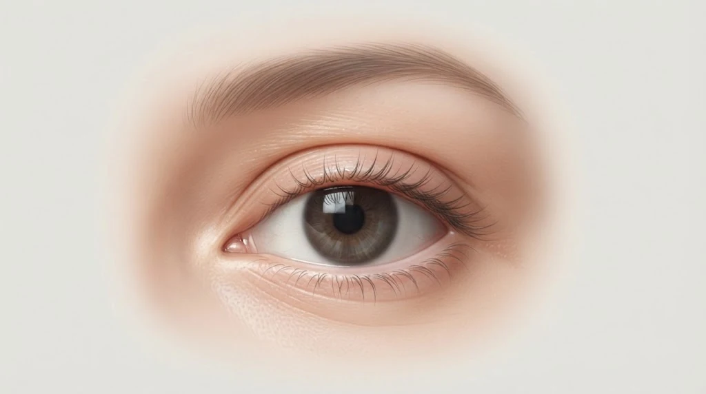 Basic anatomy and structure of the upper and lower eyelids