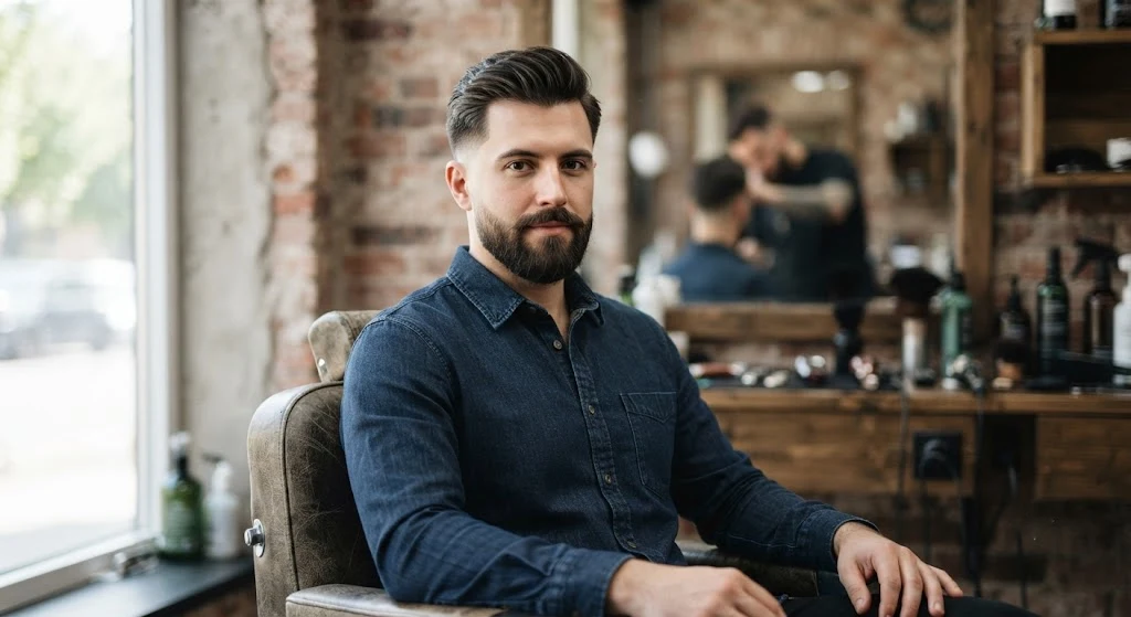 Classic taper haircut with a smooth gradual blend