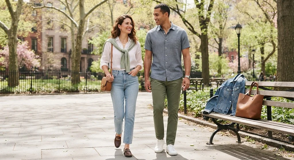 Light outfits for 65-degree weather