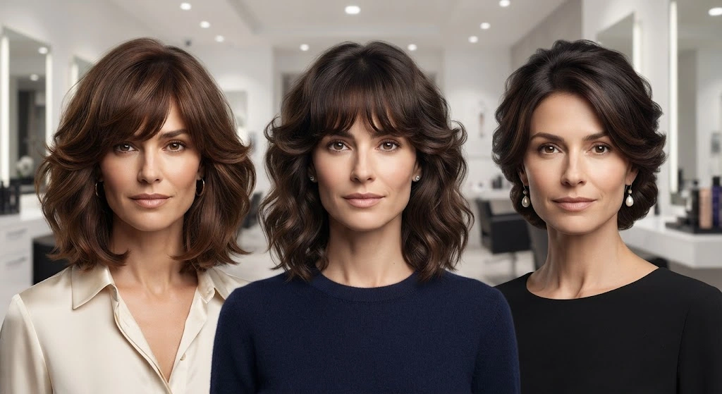 Hairstyles that add width to an oblong face