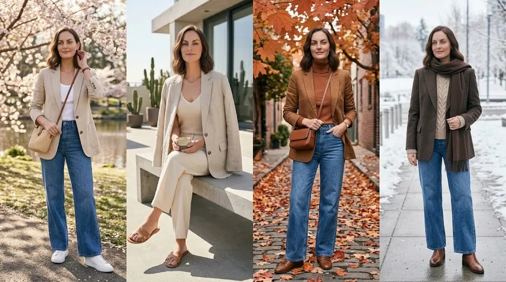 Casual blazer outfits for spring summer fall and winter