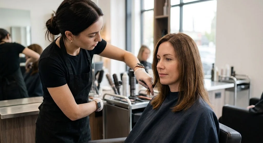 Healthy hair ends after a regular professional trim