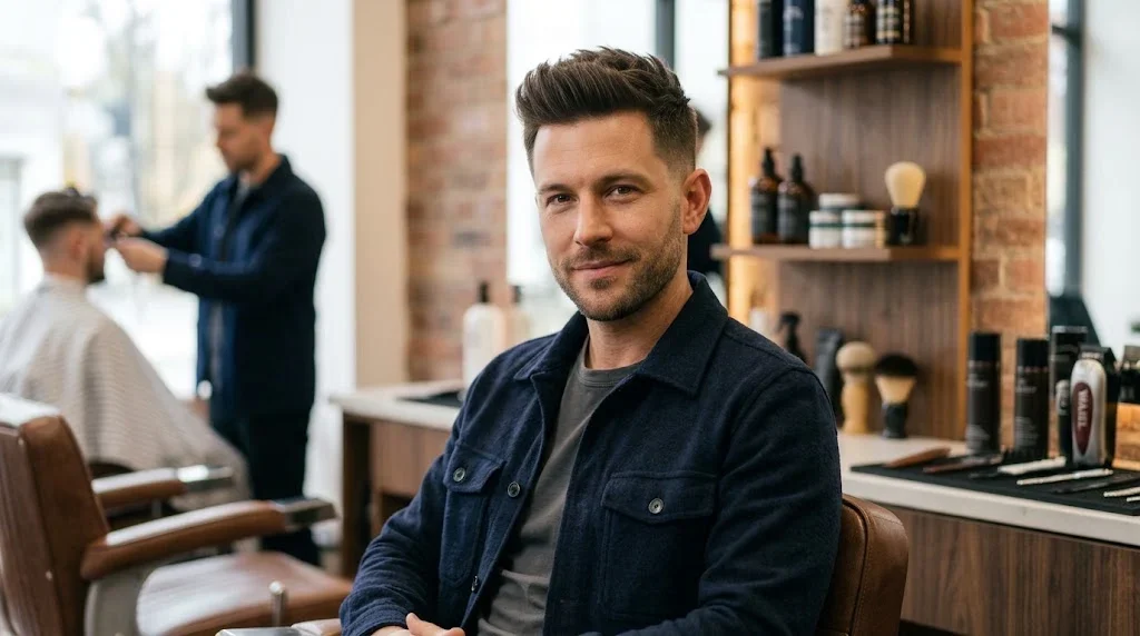 Mini faux hawk haircut for an oval face