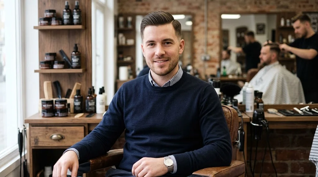 Regulation haircut for men with oval faces