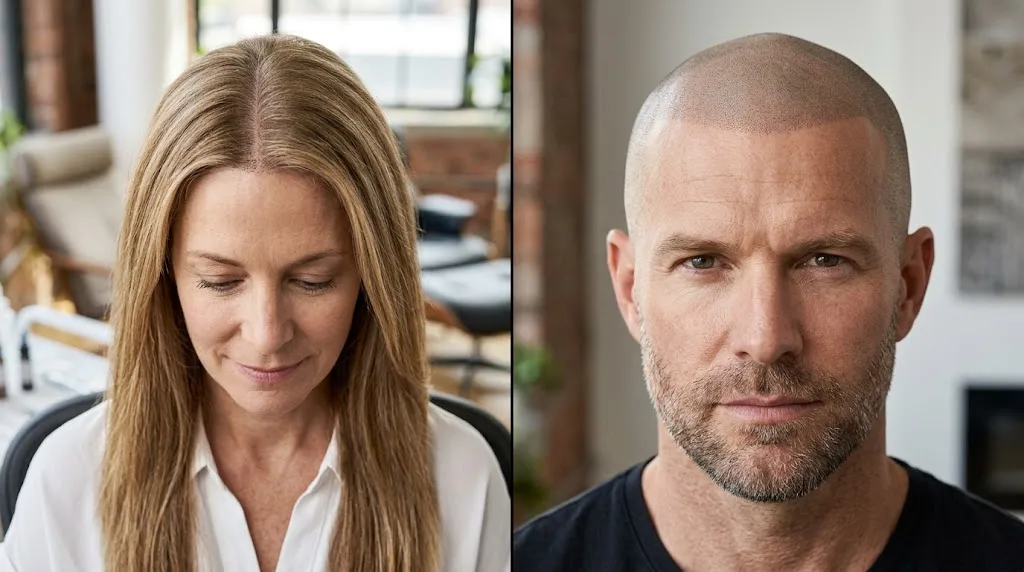 Different scalp micropigmentation approaches for women and men