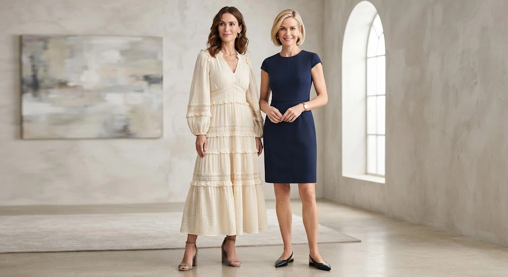 Dress styles for slim and petite body frames