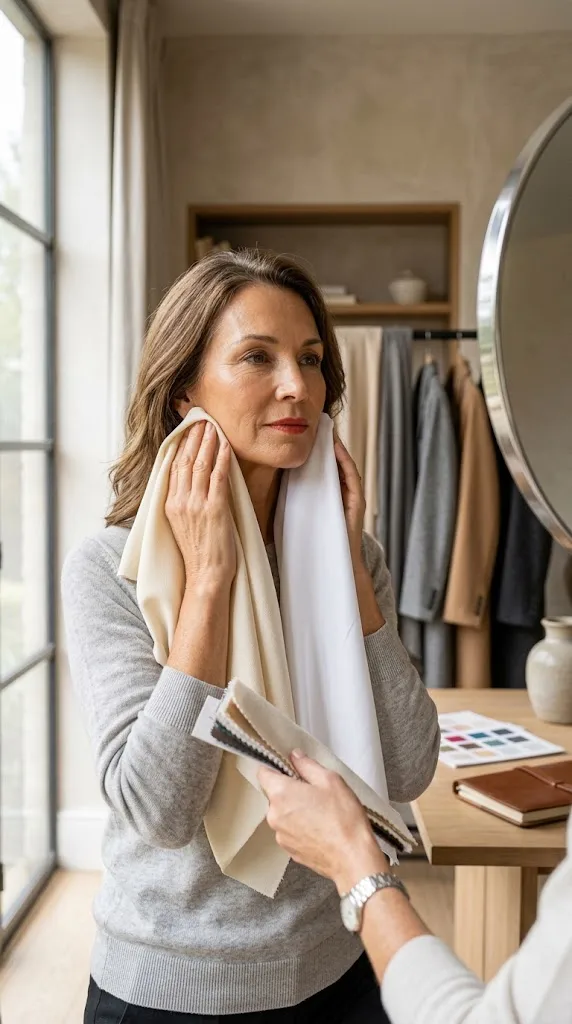 Comparing warm ivory and cool white for warm undertones