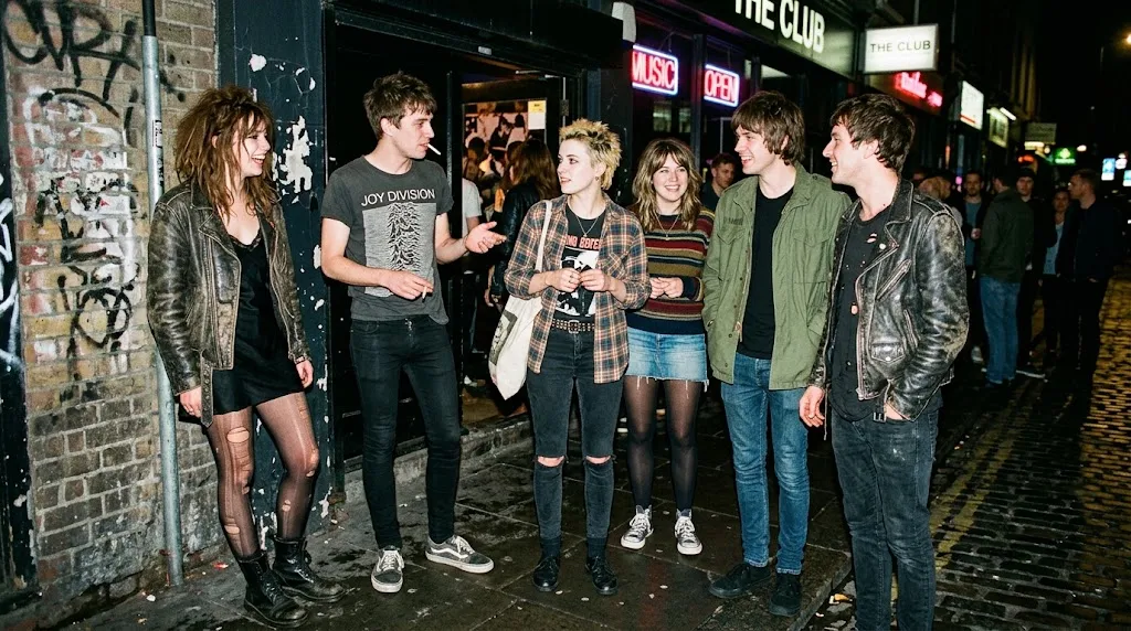 Early 2000s indie nightlife fashion style
