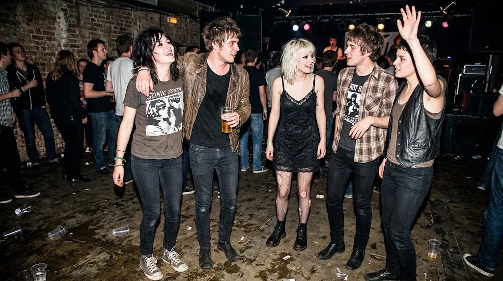 2000s indie club style inspired by underground nightlife
