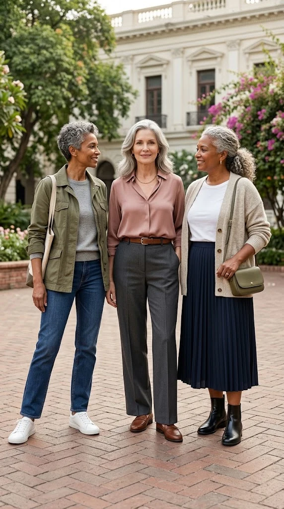 Everyday outfit ideas for stylish women over 50