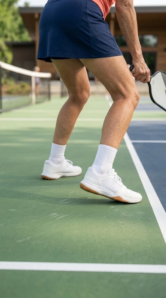 Supportive court shoes for women playing pickleball